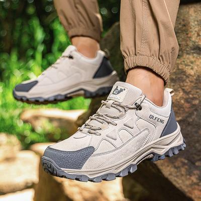 New Men's Hiking Shoes Outdoor Shoes Wear Resistant Mountaineering Shoes for Autumn and Winter Comfortable Shoes for All Seasons