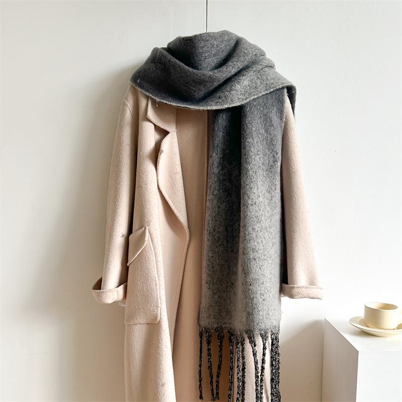 New  Cashmere Scarf Shawl Thicked  Warm Blanket Long Tassels Soft Shawls Neck Wraps Pashmina Scarves Ladies' Luxury Scarf