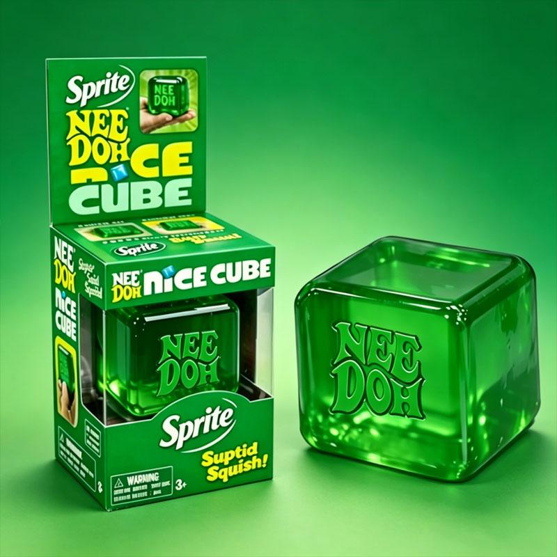 2026 Schylling Needoh Nice Sensory Squeezing Toy model Cube for Stress Relief and Squishy Toy for Pinching and Playing