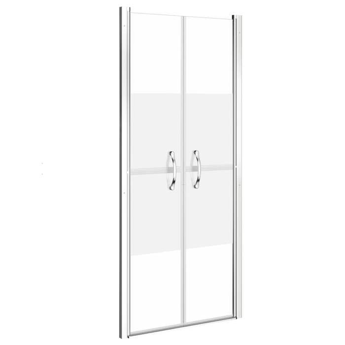 VidaXL Porte de douche ESG demi-dépoli 81x190 cm 148787