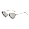 Diamond Cat Eye Sunglasses Women Retro Crystal Sun Glasses For Men Shades Vintage Luxury Brand Female  Uv400