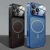 Original Glass Nano Matte Phone Case For iPhone 17 16 15 14 13 Pro Max 17 Air Magnetic For Magsafe Wireless Charging Armor Funda