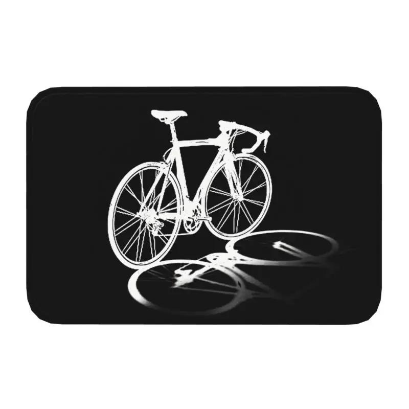 Personalized Bicycle Bike Riders Doormat Mat Anti-Slip Bicycling Cyclist MTB Mountain Biking Kitchen Bath Toilet Rug Carpet