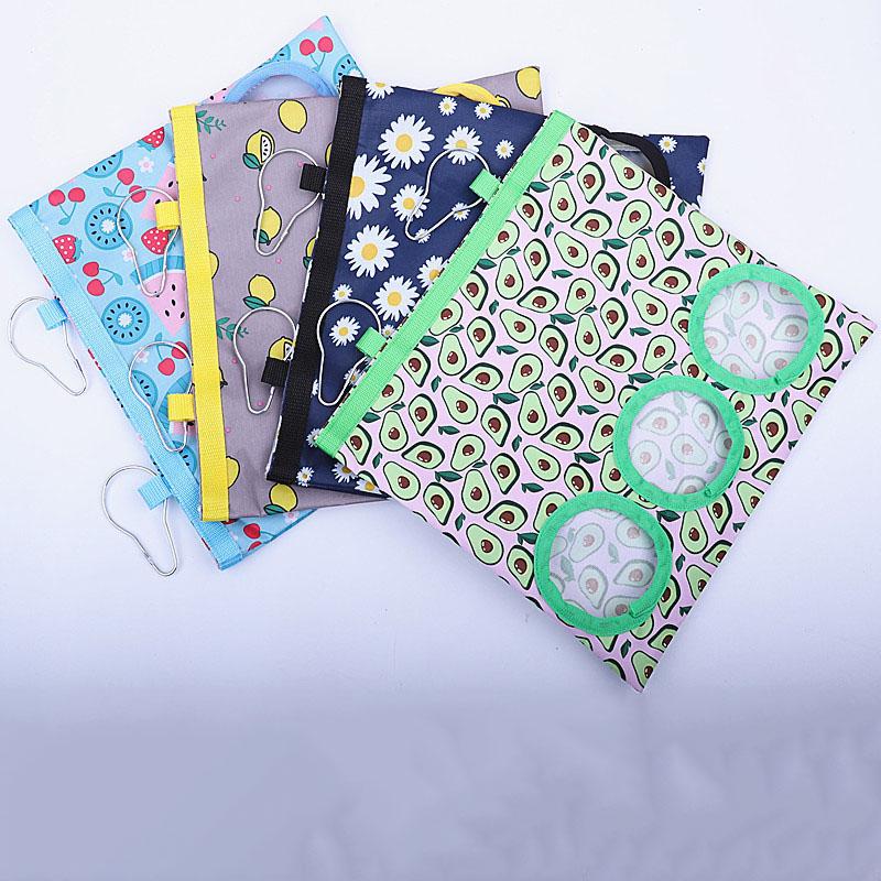 2/3 Löcher Hängender Heusack mit Haken für Kaninchen Meerschweinchen Kleintier Futterspender Kaninchenfutter Spenderbeutel Haustier Fütterungsbeutel