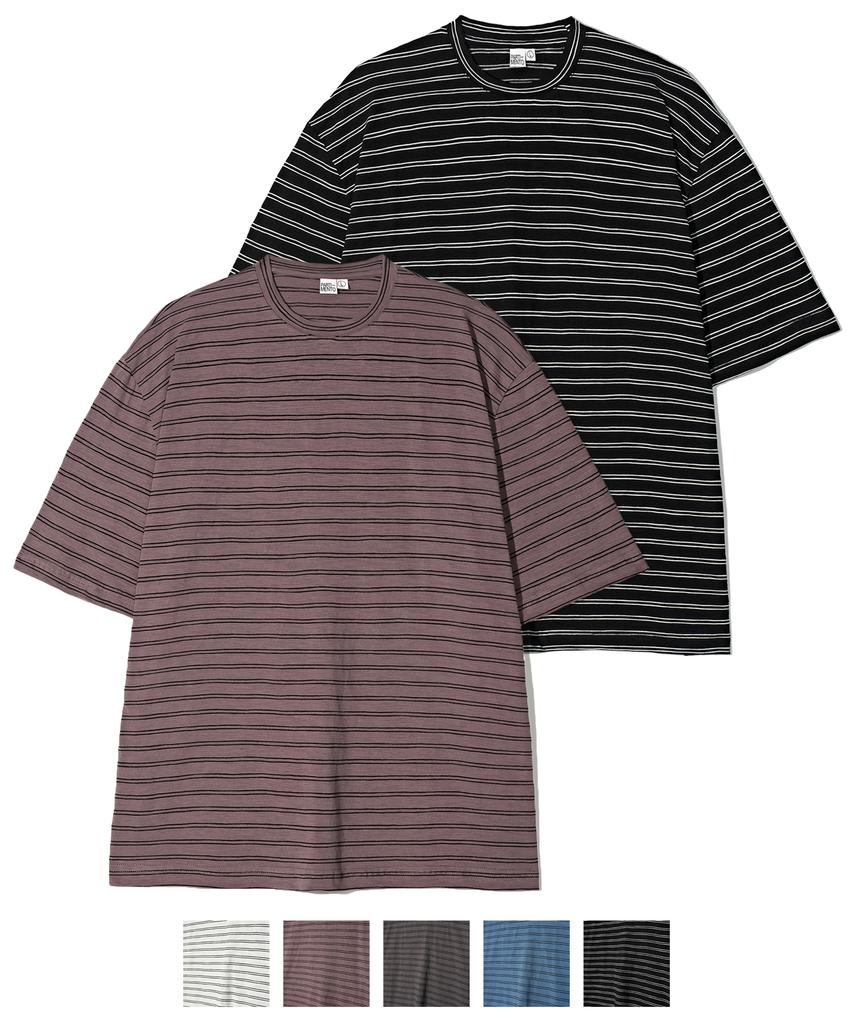PARTIMENTO 90S Striped Tee (5 Colors)