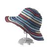Hat Women's New Color Splicing Bucket Hat Seaside Beach Hat Big Brim Sun Hat Sun Hat Summer