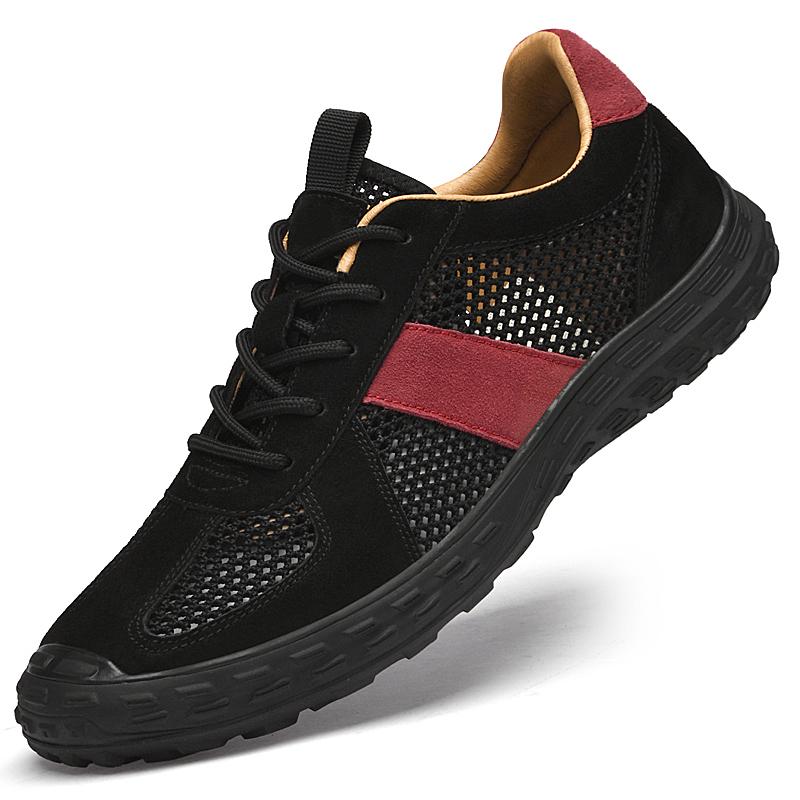 

Lightweight Men s Running Shoes Breathable Male Walking Shoes Anti-slip Soft Men Sneakers Outdoor Male Flats Casual Hiking Shoes 44 чёрный