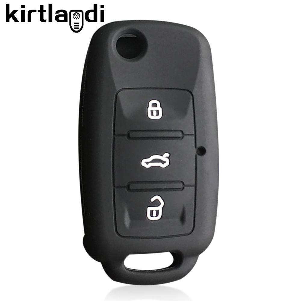 Silicone Case Key Cover Remote Fob Case for Volkswagen VW Bora Polo Jetta Passat B5 Golf 6 Beetle Caddy for Skoda Octavia Ibiza