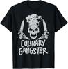 Chef Culinary Gangster Skull Cooking Knife Graphic Tee for Men & Women