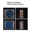 Refrigerator condenser radiator with fan small air-cooled cooling universal copper tube fin-type freezer radiator 120*120 fan