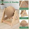 Outamateur Cat Scratcher Ball Toy, Sisal Scratching Ball with Stable Stand, Interactive Cat Exercise Toy, Interactive Play and Exercise for Kittens,