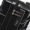 14"/19" 2-piece ABS Spinner Luggage Set with Combination Lock & 14" Cosmetic Bag (black)