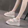 6501 Xiaoxiangfeng Sandals Women's 2025 Summer New Velcro Platform Fashion Sports Casual Beach Shoes 33 Fish Mouth