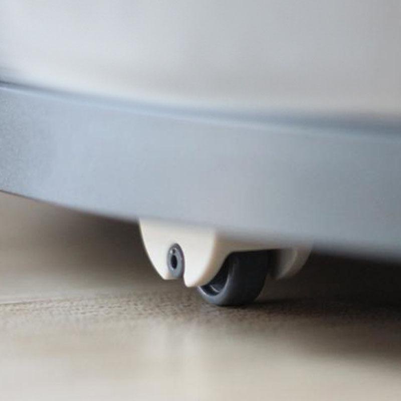 4pcs Small Furniture Fixed Rail Wheels Plastic One-way Small Wheels Pastetable Directional Wheel Hardware Accessories for Cabinet Drawer Storage Box