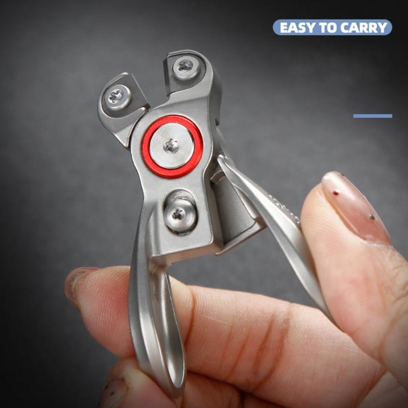 Retractable Safety Lock Fishing Line Cutter Tool Stainless Steel Braided Line Scissors For Anglers Fishing Enthusiasts