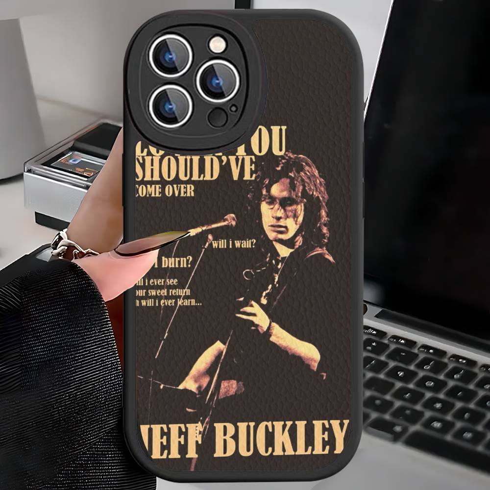 

Singer J-Jeff B-Buckley Phone Cover For IPhone 11 12 13 14 15 16 Pro Max Mini Plus Soft Leather Case For iphone X