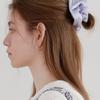Voor Pearl Satin Scrunchie_Large_Silver Blue