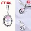 New 925 Silver Sparkling Magic Cube Love Charm Red Heart Beads DIY for Women Bracelet Fine Jewelry Gift Accessories