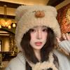 Elastic Capybara Pullover Hat Kawaii Warm Cap Sweet Woolen Hat  Outdoor