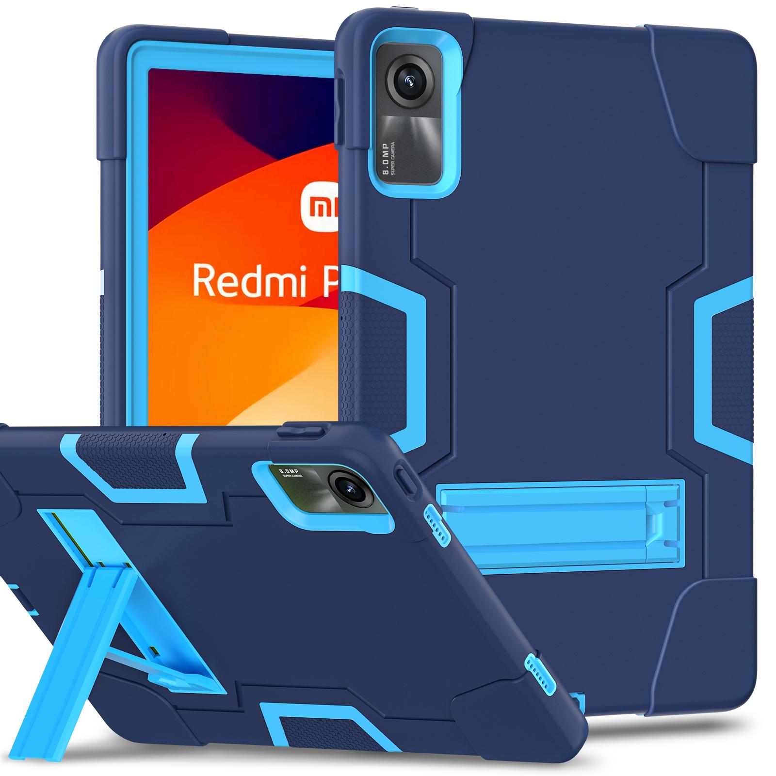 

Чехол для Xiaomi Redmi Pad SE ПК + силиконовый защитный чехол для планшета Navy Blue/Blue