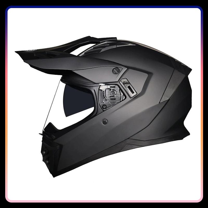 Off Road Capabilities Motorcycle Full Helmet Dual Lens Motocross Helmet Dirt Bike Racing Helmet Dirtbike DOT Enhanced Safety