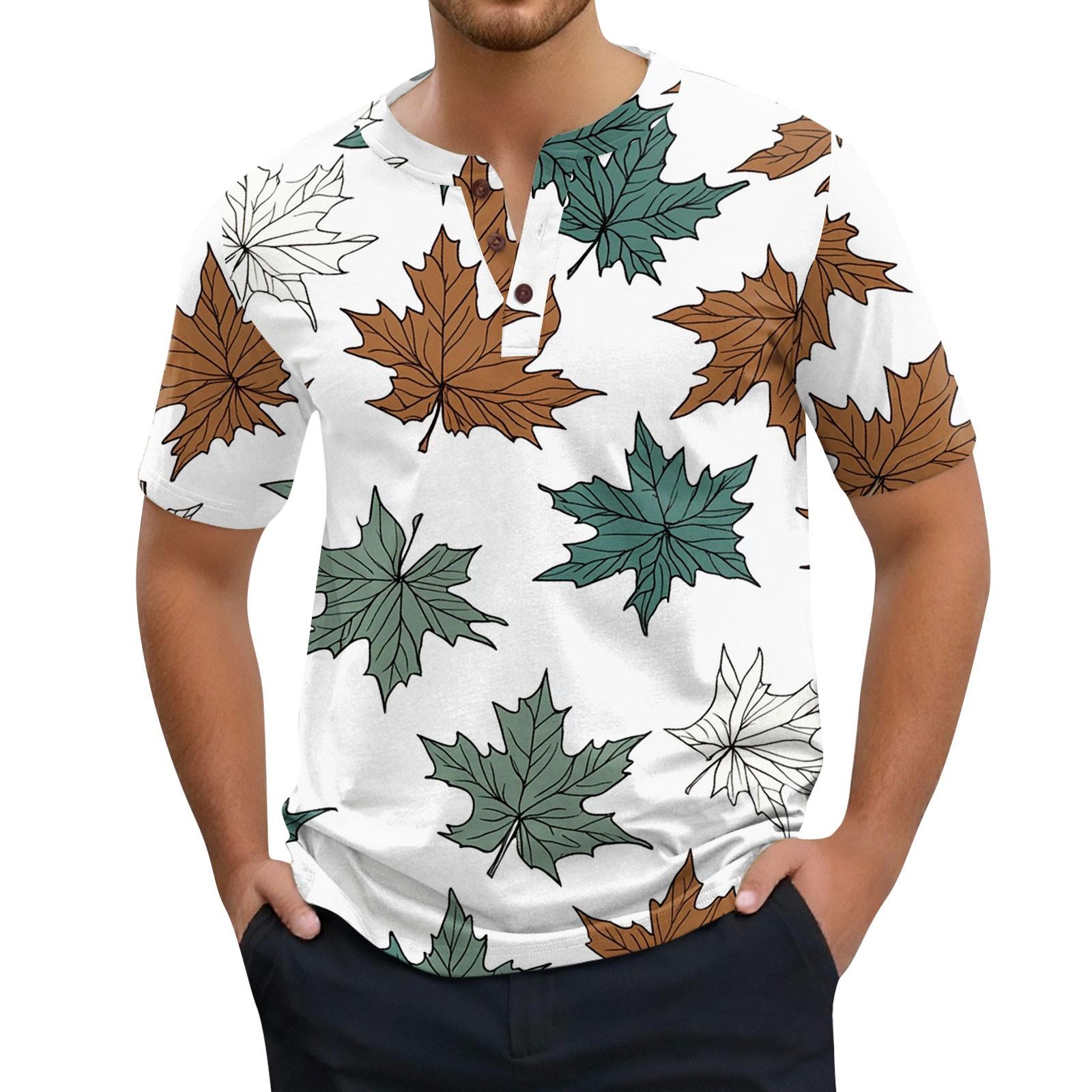 

Чоловіча мода Принтовані Топи з коротким рукавом Футболка XL білий