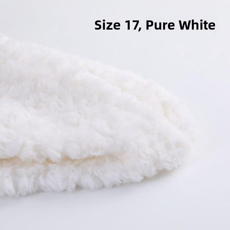 Thickened Rabbit Fur Brushed Cotton Doll DIY Fabric Rose Patterned Fur Collar Clothing Material Home Decor Sponge Pad Fabric