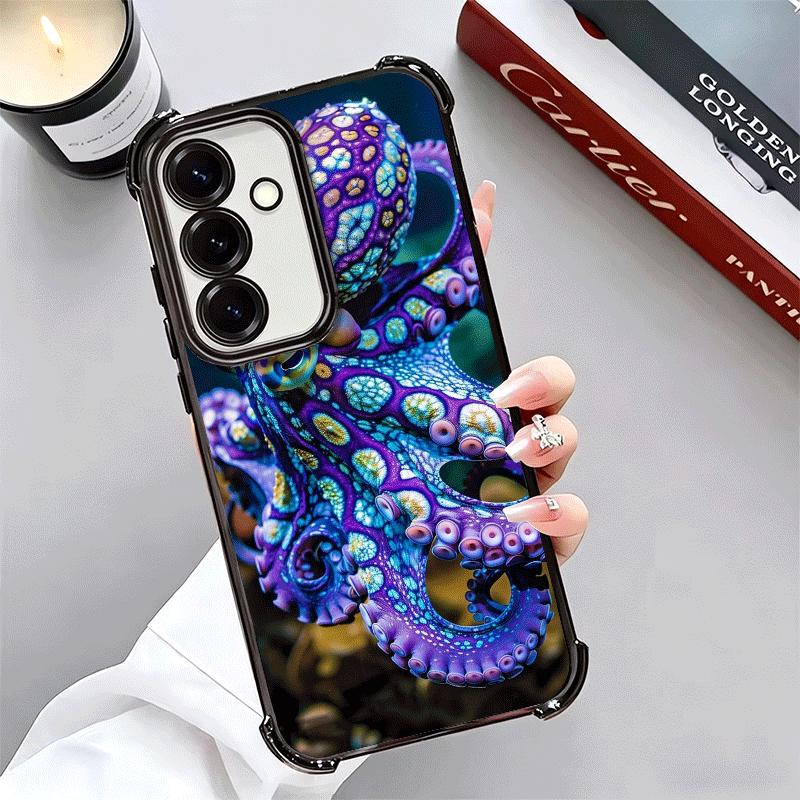 Ocean Octopus Marine Life Soft Phone Case For Samsung A17 A27 A07 A37 A57 A16 A56 A15 A55 A14 A54 A13 A53 A26 A36 A25 A35 A24 A3