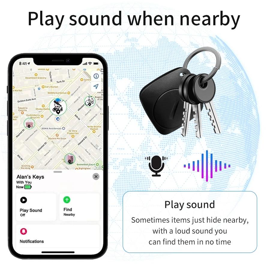 Air Tags Bluetooth GPS Tracker Finder AntiLost Tracking Device for IOS Android Google Find My App Pets Keychain Luggages Locator