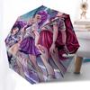 1 Stück Outdoor-Regenschirm mit Anime-Charakteren - Automatisches Öffnen/Schließen, Tragbares 3-fach faltbares Design, 8-Speichen-Eisenrahmen - Perfektes Geschenk für Fans, Reise