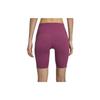 Nike Zenvy Serie Air Colore Solido Stampa Logo Pantaloncini Sportivi Fitness Donna Viola DQ6004-653