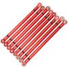 8Pcs Aluminium Alloy Link Rod for SCX10 1 10 Scale 313mm Wheelbase RC Crawler Car (Red))