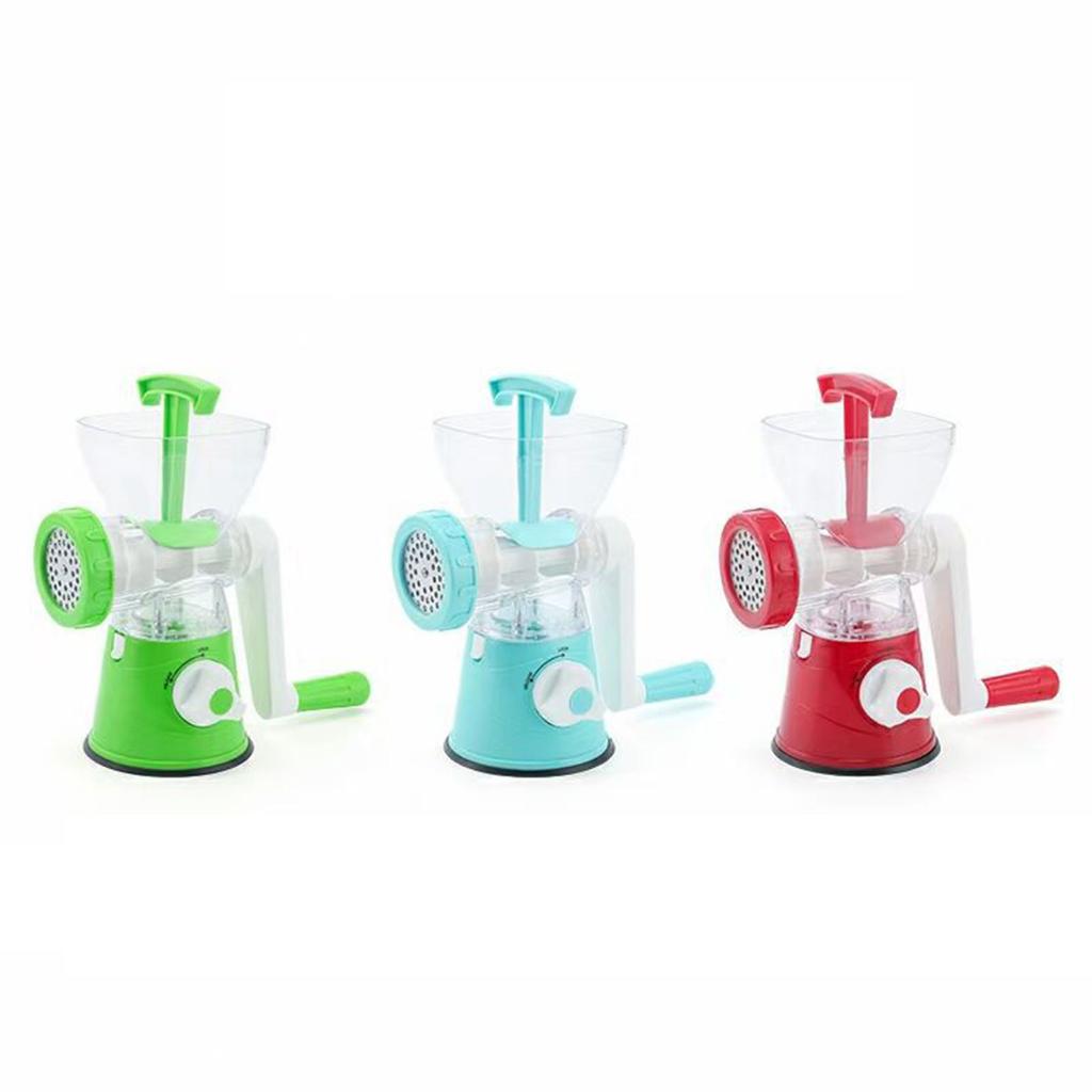 Manual Meat Mincer Food Processor Grinder Portable Blender Sausage Maker Stuffer Stainless Steel for Beef Fish Pork