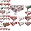 Moderne Weihnachts-Tischdecke Rechteckig Polyester Feiertags-Heimdekoration 150x180cm