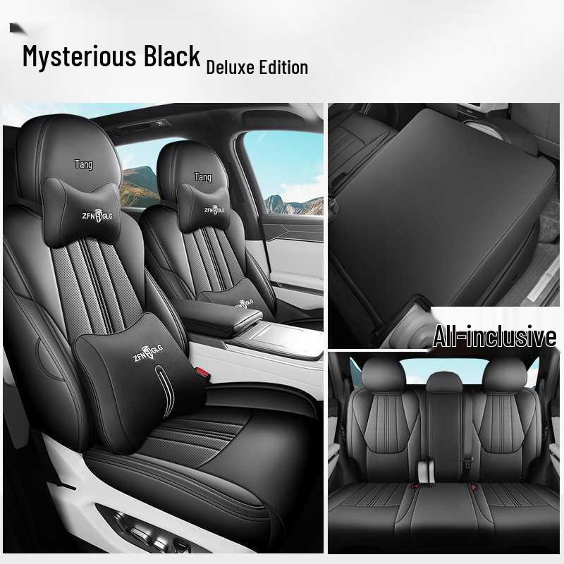 BYD Tang L Full Coverage DMI/EV Seat Covers - Breathable Perforated Cushions for All Seasons