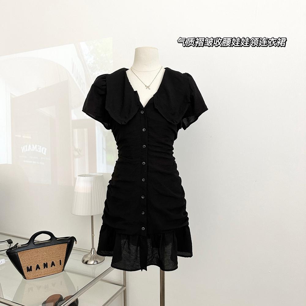 Черное платье-русалка с V-образным вырезом, приталенное, короткое, супер-огонь, летняя мода, новая облегающая юбка для женщин