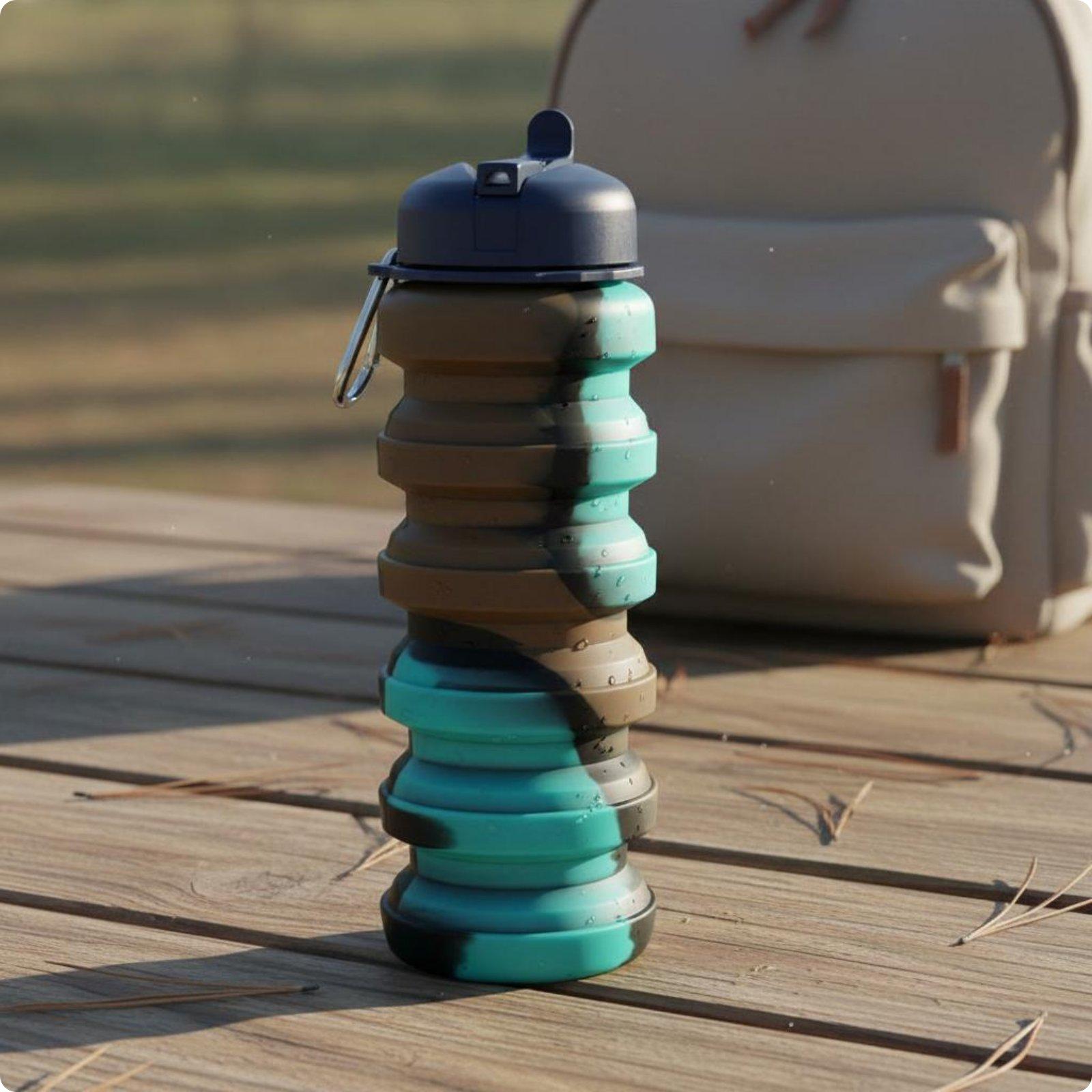 Folding Silicone Cup Food Grade Portable Silicone Cup Foldable Mug Lightweight Drinkware Unique Shape for Camping