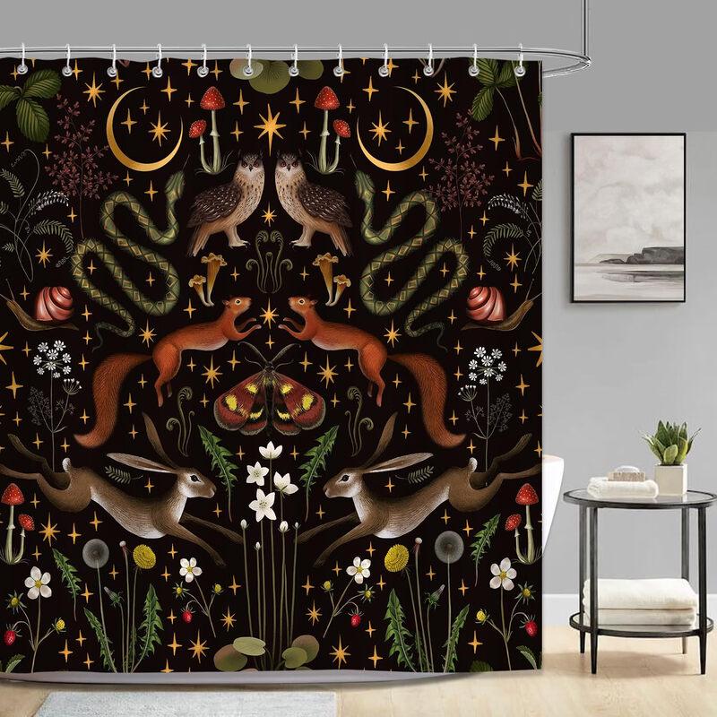 

Cartoon Waterproof Bathroom Shower Curtain
