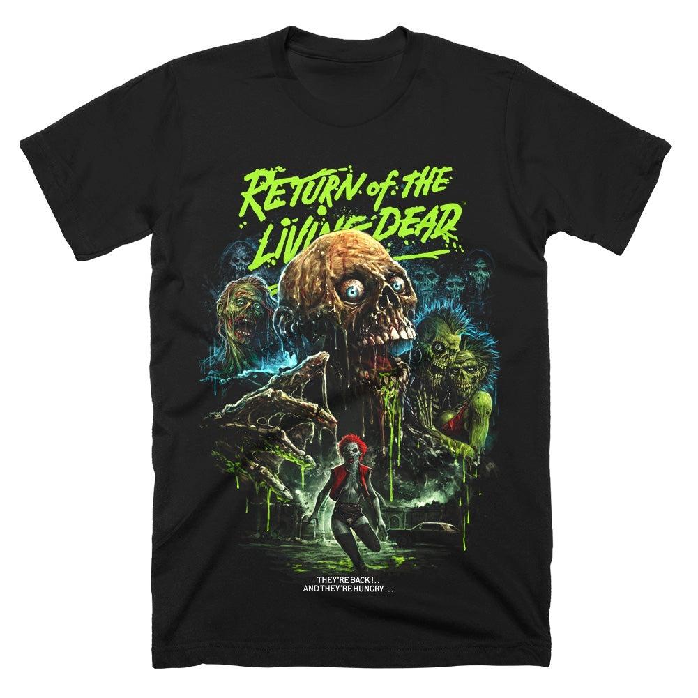 

Return of The Living Dead TShirt Unisex Summer Retro Zombie Horror Graphic Short Sleeve Streetwear Loose Fit s Horror Fan Tee XL