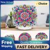 Flower DIY 2D Flat Acrylic Diamond Art Decorations Round Drill Crystal Art Craft Decoration for Adults Gift Home Decor