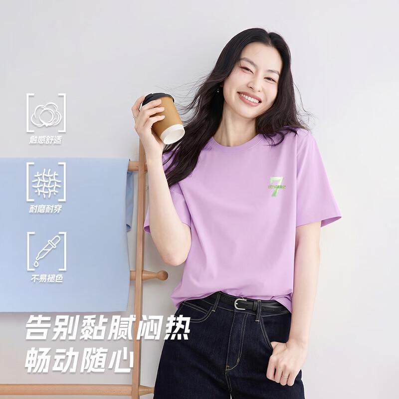 

2026 Summer Women s Loose Fit Pure Cotton Short Sleeve T-shirt 160/84A