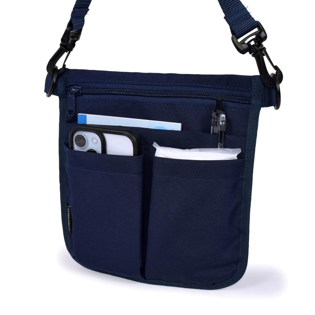 STYLE Decor Nurse Pouch Flat Deep Navy Small Nursing Medical WA500200 (Water-Repellent, Type) 2-Way Shoulder/Waist Pouch, Items, Supplies, Supplies,