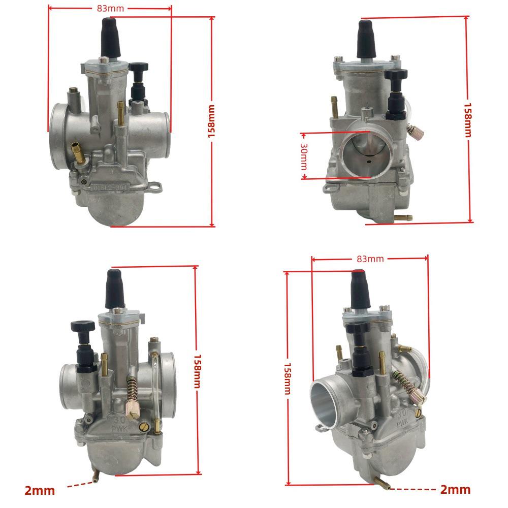 PWK 30MM Carburetor for Motorcycle, ATV, Scooter - New Power Jet Type