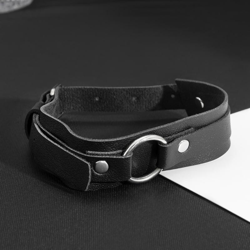 Fashion PU Shirt Sleeve Holder Adjustable Armlet Bracelets for Nightclub Male