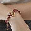 MOI Studio Bread Clip Cham Red Knot Bracelet