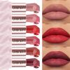 6 Colors Bold & Intense Glitter Shiny Metallic Lipstick Pearlescent Lip Tint,Long Lasting Lip Senior Matte Lip Makeup Gifts