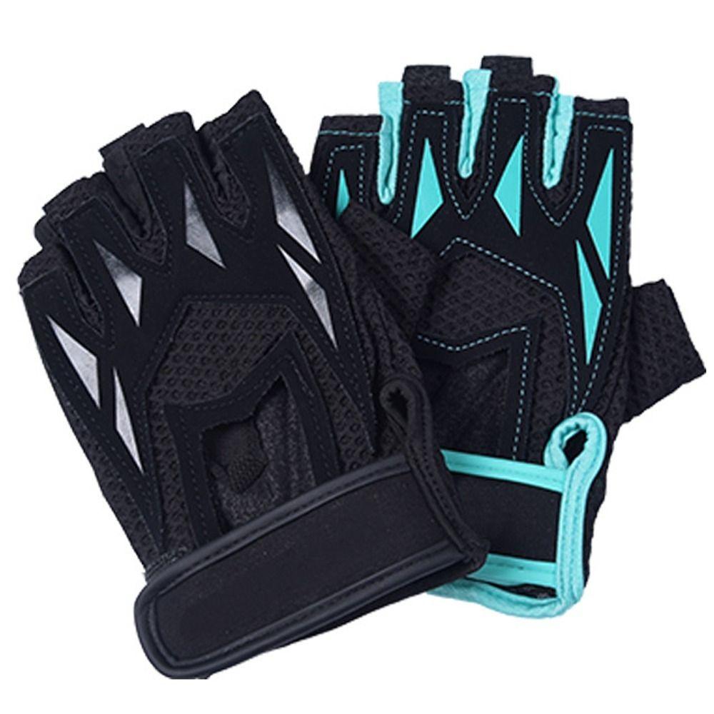 

1 Pair of Anti Slip Sports Half Finger Gloves Breathable Fitness Workout Gloves Gym Gloves Fitness