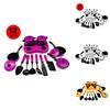 Colorful 12pcs Kitchen Cooking Play Set With Realistic Cookware For Kids Pretend Play