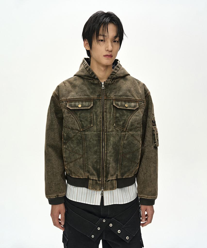ADSB ANDERSSON BELL Milly Washed Hoodie Jacket (Khaki)