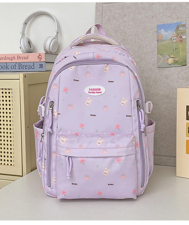 Summer new primary school students cute schoolbag, college students sweet girl schoolbag large capacity backpack